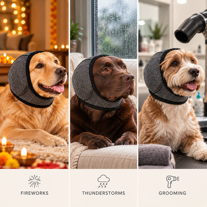 PawHush™ - Dog Ear Muffs & Calming Wrap