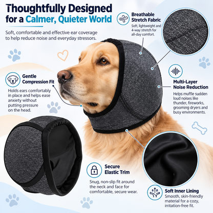 PawHush™ - Dog Ear Muffs & Calming Wrap